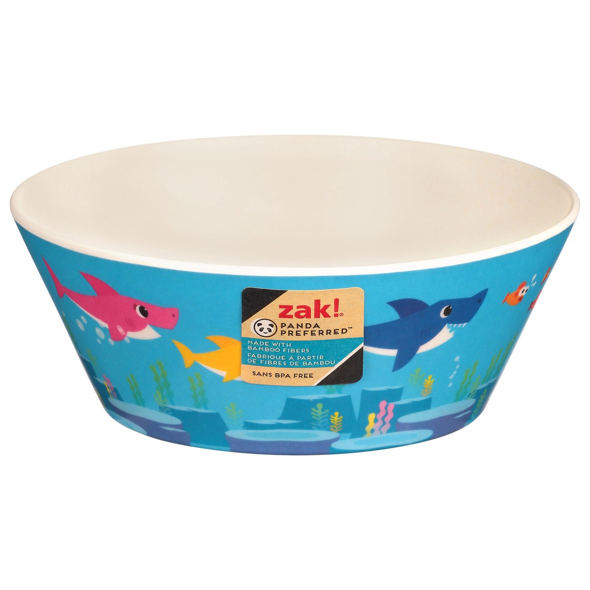 slide 8 of 12, Zak! Designs Baby Shark Melamine Bowl - Blue, 1 ct