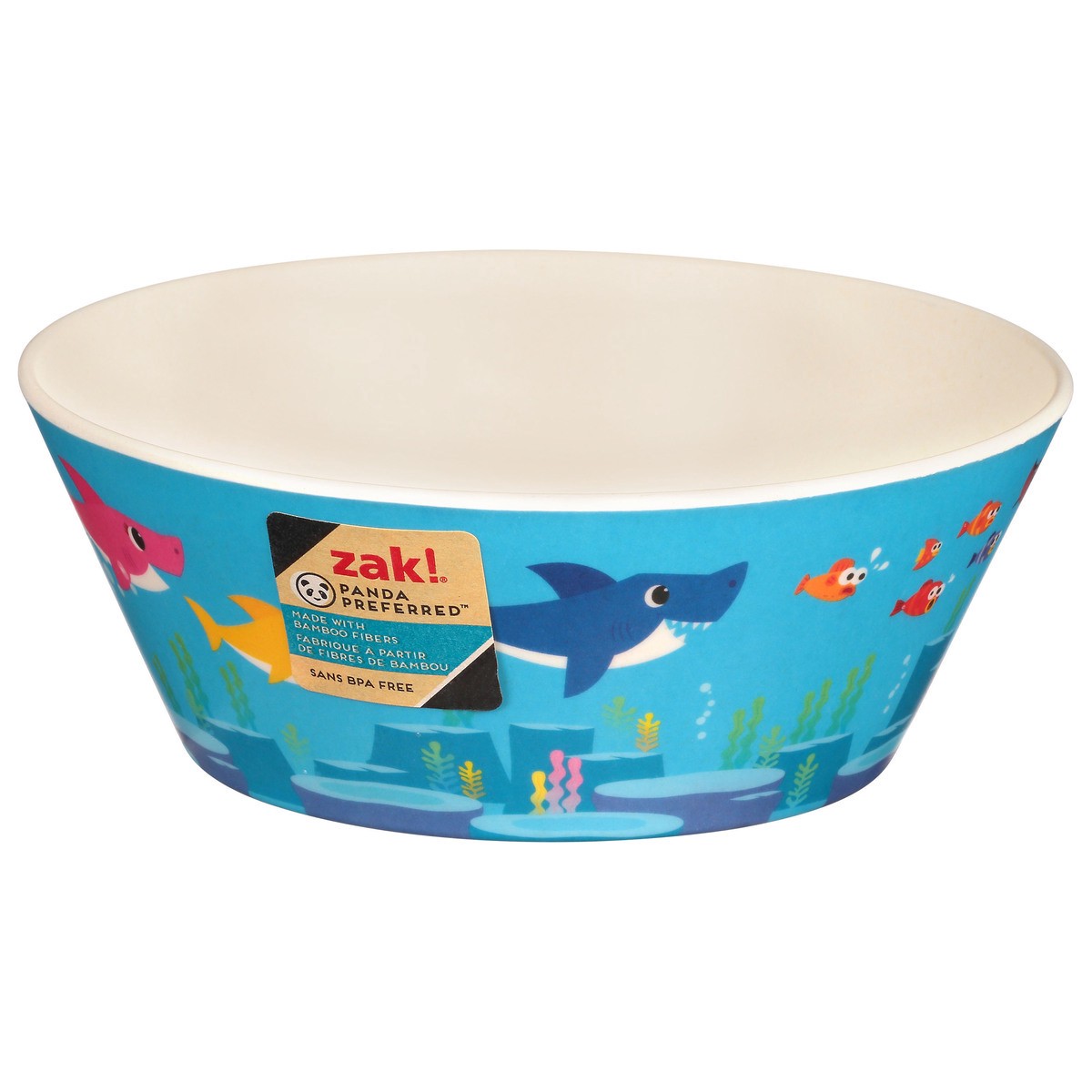 slide 11 of 12, Zak! Designs Baby Shark Melamine Bowl - Blue, 1 ct