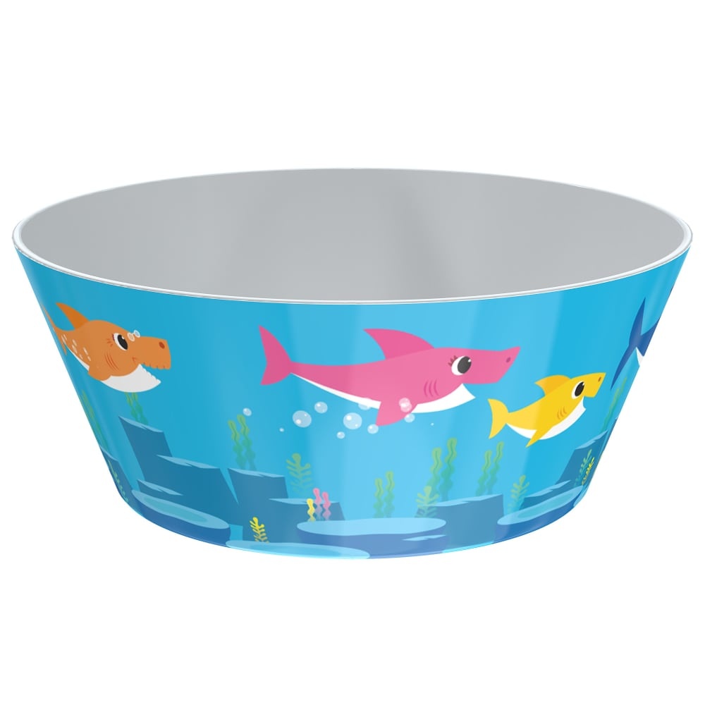 slide 1 of 1, Zak! Designs Baby Shark Melamine Bowl Blue, 6 in