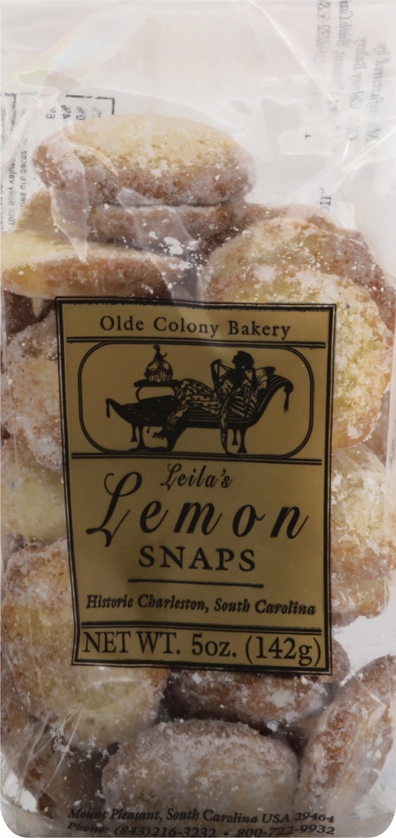 slide 7 of 12, Olde Colony Bakery Leila's Lemon Snaps 5 oz, 5 oz