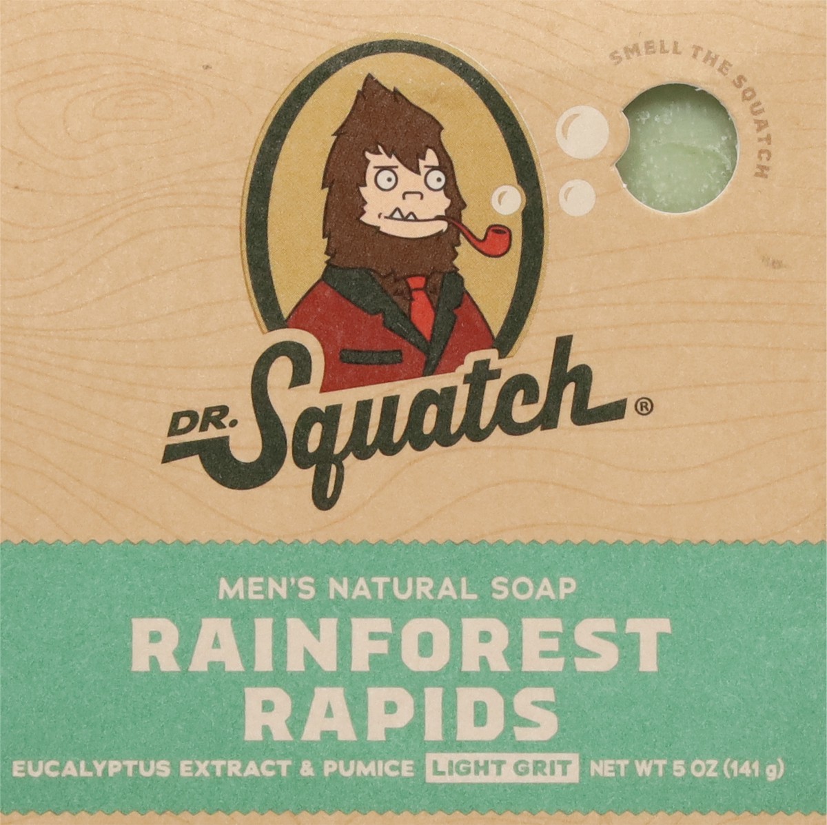 slide 8 of 12, Dr. Squatch Light Grit Men's Natural Rainforest Rapids Soap 5 oz, 5 oz