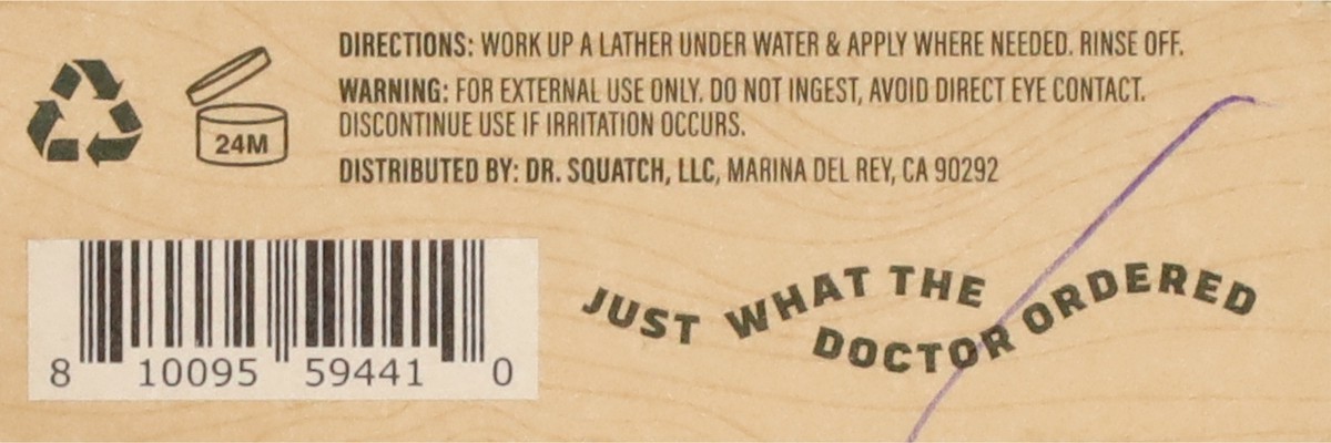 slide 9 of 12, Dr. Squatch Light Grit Men's Natural Rainforest Rapids Soap 5 oz, 5 oz