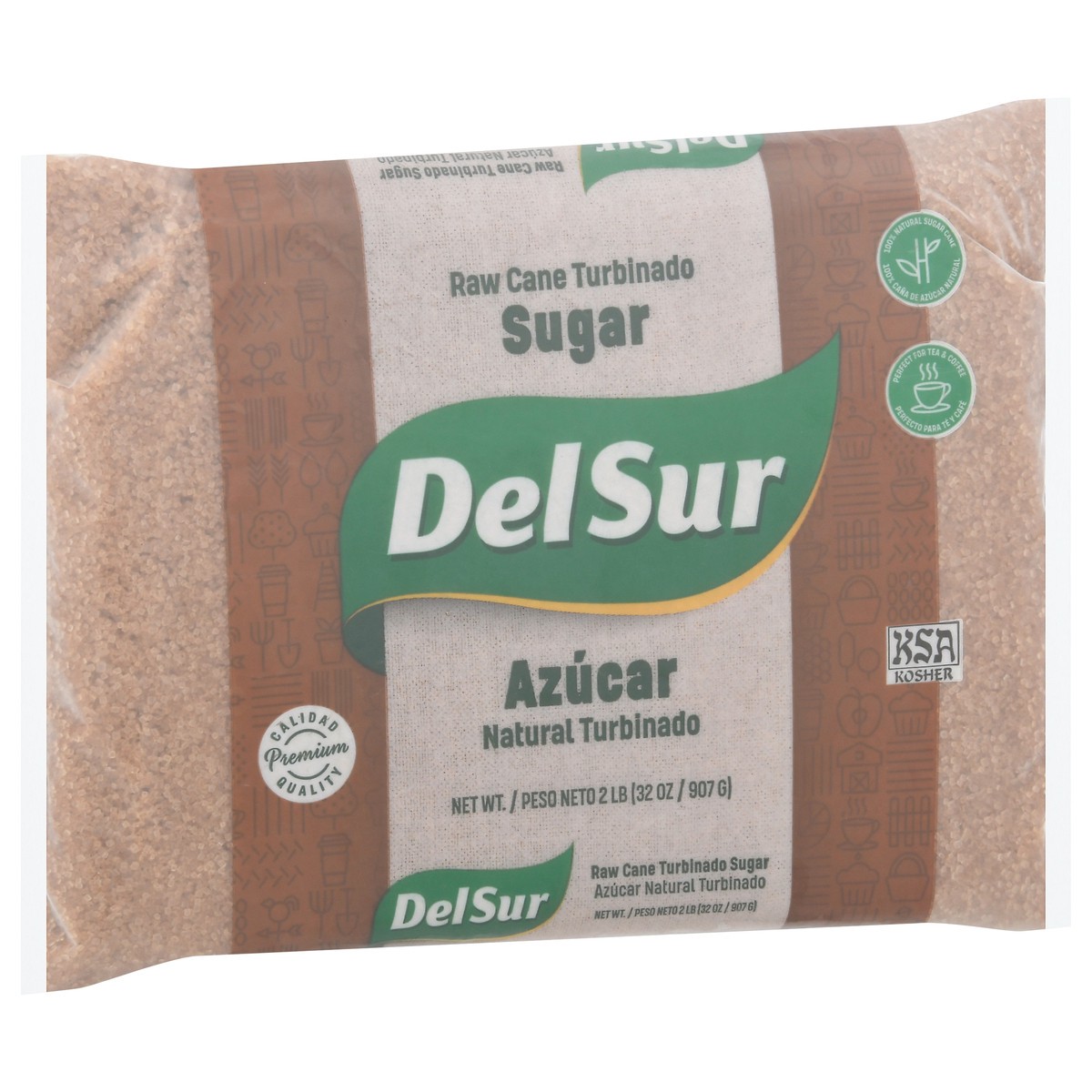 slide 4 of 4, Del Sur Raw Cane Turbinado Sugar 2 lb, 2 lb