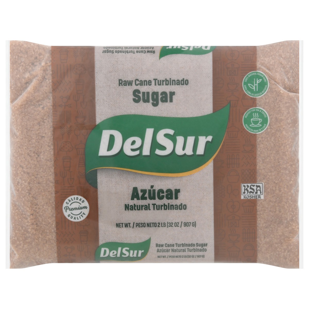 slide 1 of 4, Del Sur Raw Cane Turbinado Sugar 2 lb, 2 lb