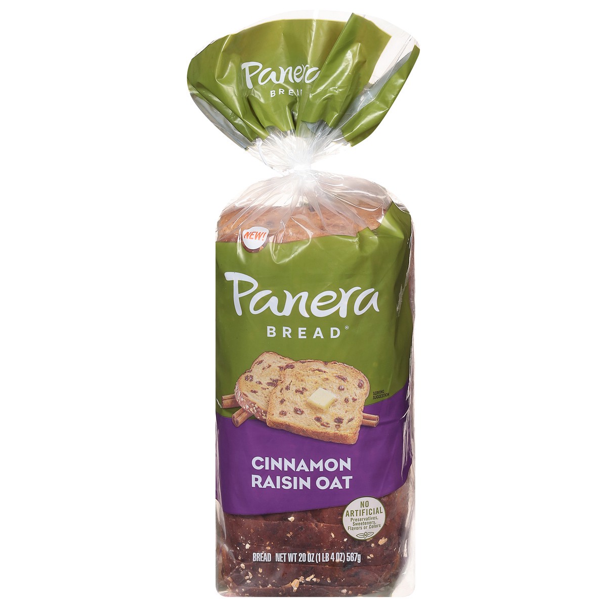 slide 12 of 12, Panera Bread Bread, Cinnamon Raisin Oat, 20 oz