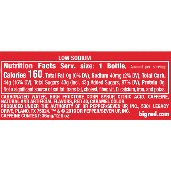 slide 2 of 5, Big Red Soda- 24 ct, 24 ct