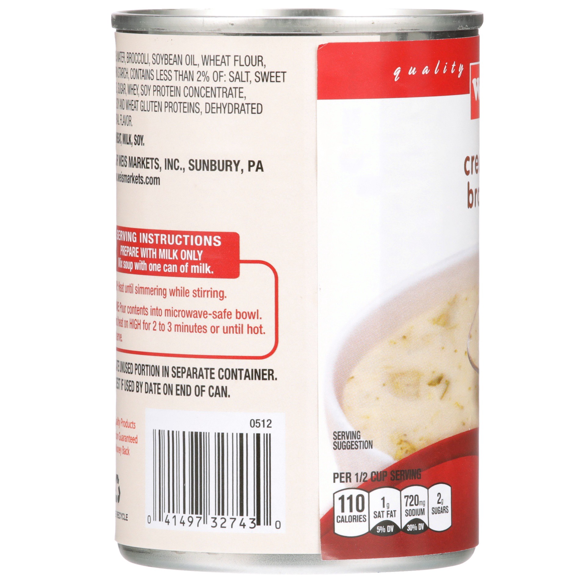 slide 5 of 6, Weis Quality Cream of Broccoli Condensed Soup, 10.75 oz