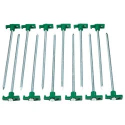 Lake & Trail 10" Steel T-Top Tent Stakes