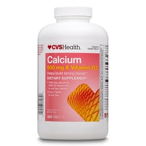 slide 1 of 1, CVS Health Calcium Vitamin D3 Tablet, 400 ct; 600 mg