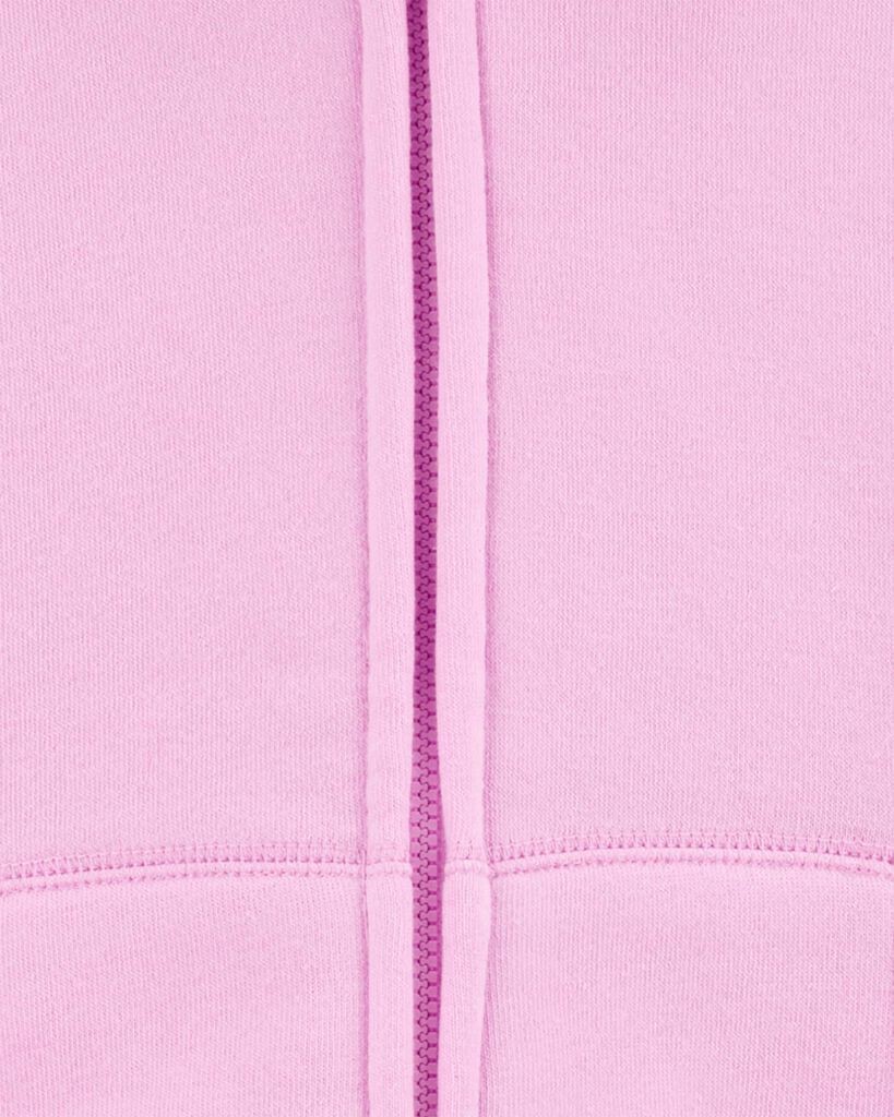 slide 3 of 3, Oshkosh Kid Fleece-Lined Zip-Up Jacket - Pink Pink 4, 1 ct