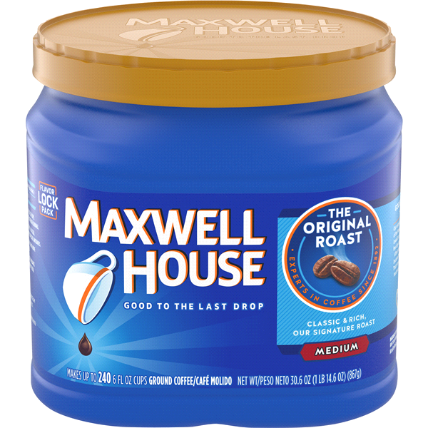 slide 1 of 1, Maxwell House Original Roast Ground Coffee Jug - 30.6 oz, 30.6 oz