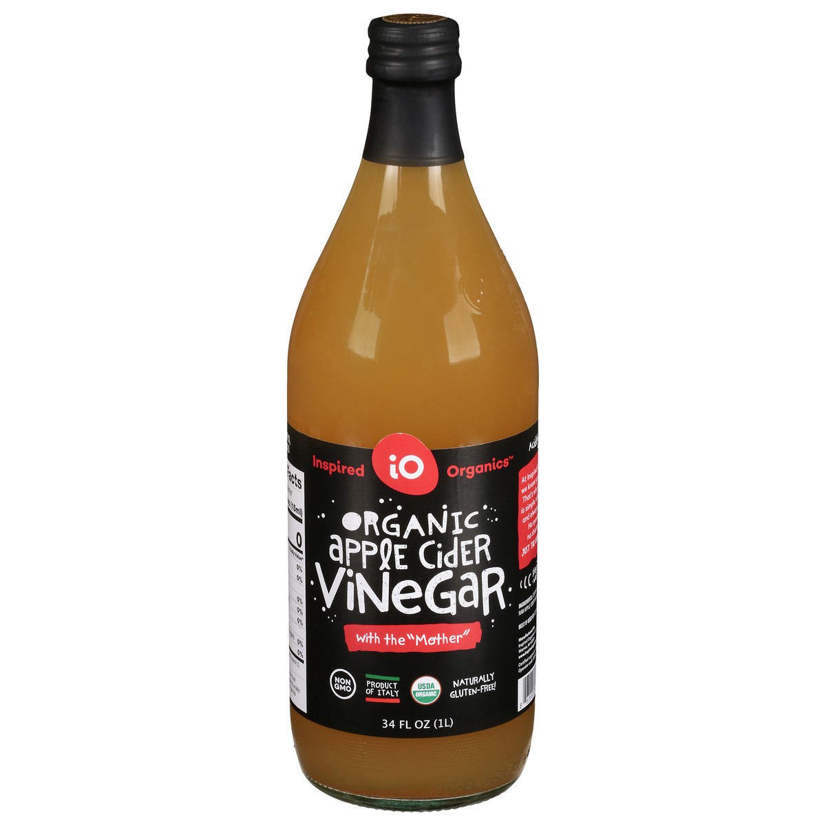 slide 1 of 13, Inspired Organics Organic Apple Cider Vinegar 34 fl oz, 34 fl oz