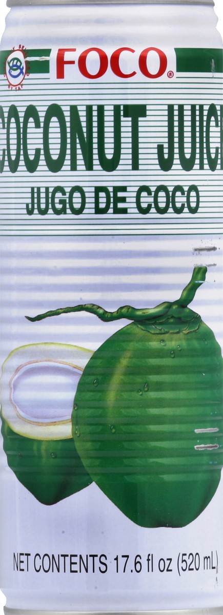 slide 4 of 5, Foco Coconut Juice 17.6 fl oz, 17.6 fl oz