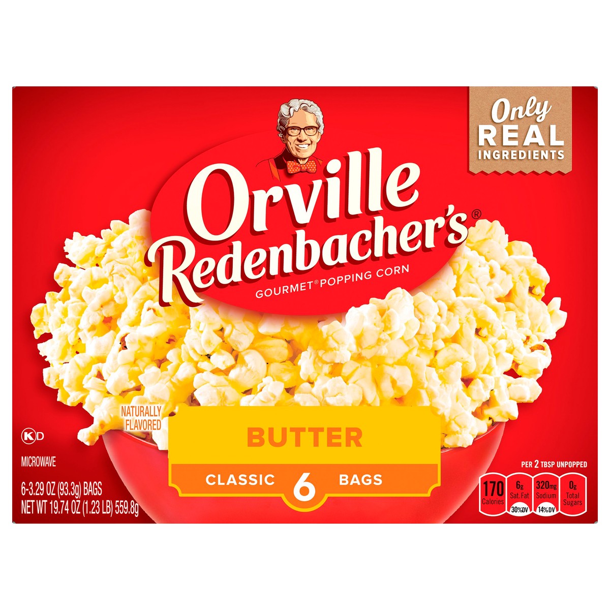 slide 7 of 11, Orville Redenbacher's Classic Bags Gourmet Butter Popping Corn - 6 ct, 6 ct