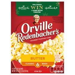 Orville Redenbacher's Classic Bags Gourmet Butter Popping Corn - 6 ct