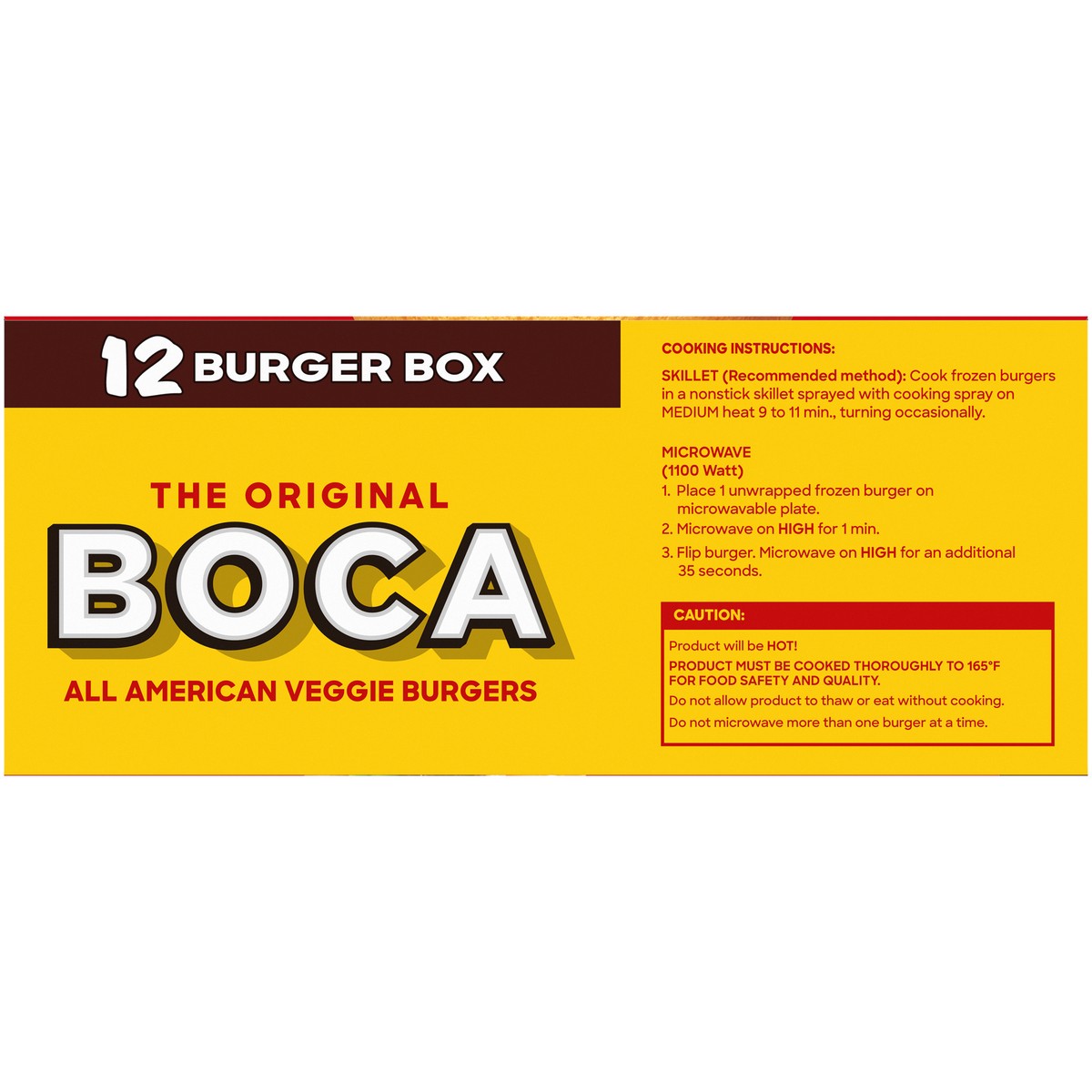 slide 3 of 9, BOCA All American Veggie Burgers, 12 ct Box, 12 ct