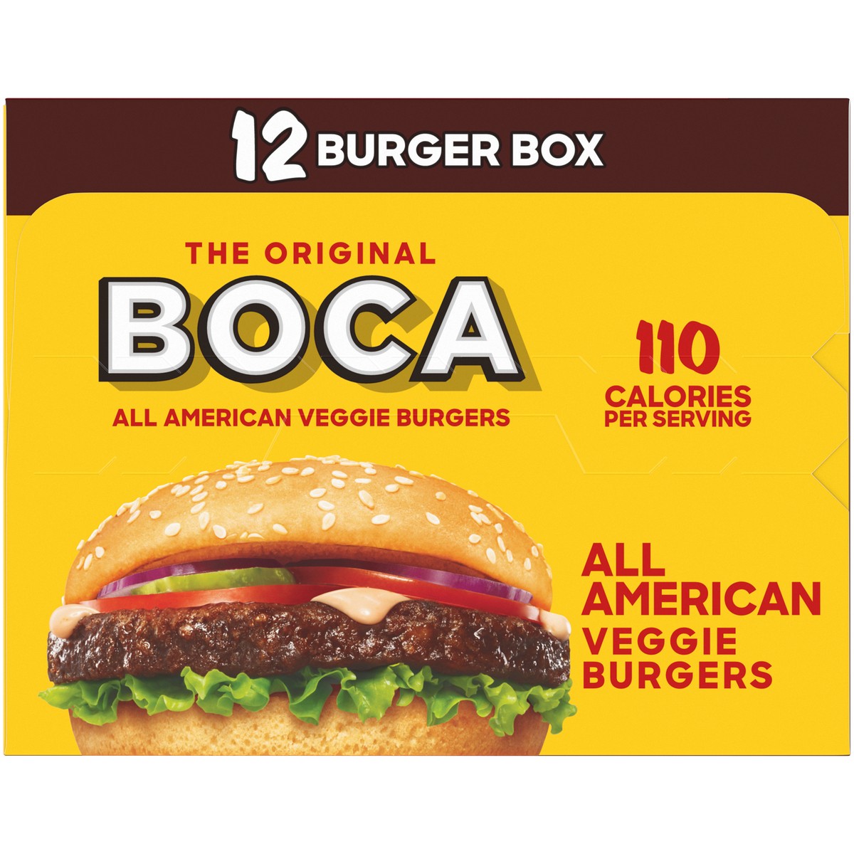 slide 2 of 9, BOCA All American Veggie Burgers, 12 ct Box, 12 ct