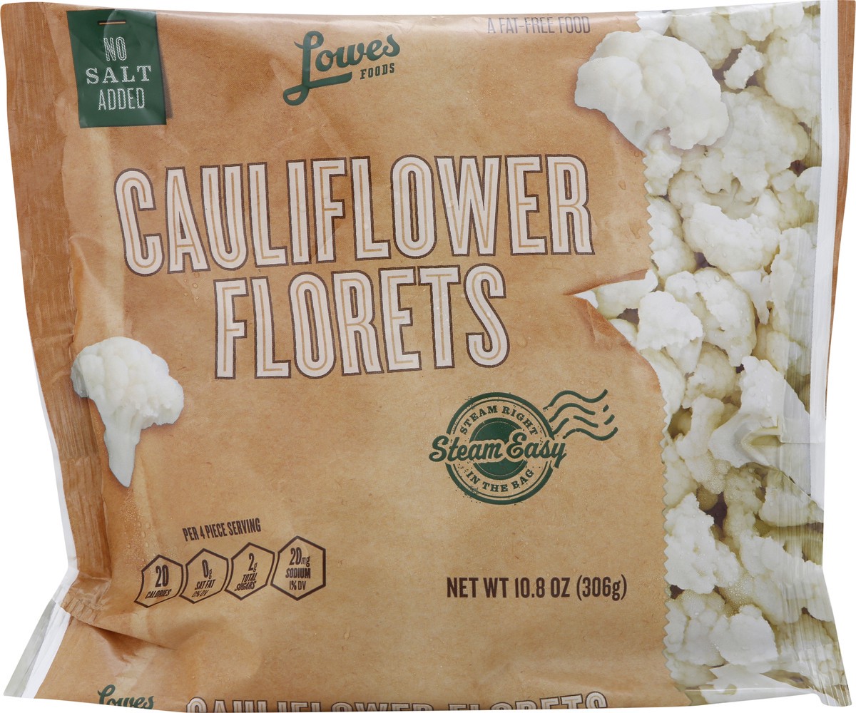 slide 3 of 8, Lowes Foods Steamable Cauliflower, 10.8 oz