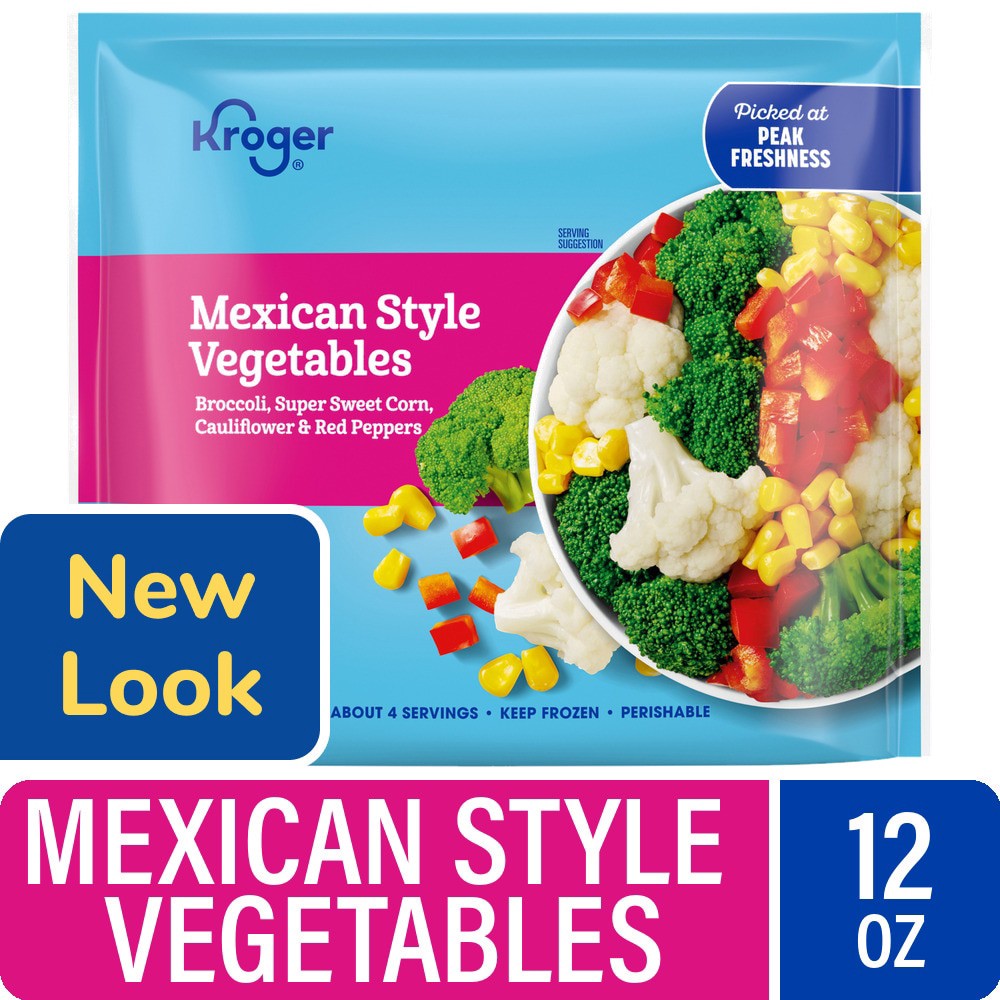 slide 1 of 6, Kroger Meal-Ready Sides Mexican Style Vegetables, 12 oz