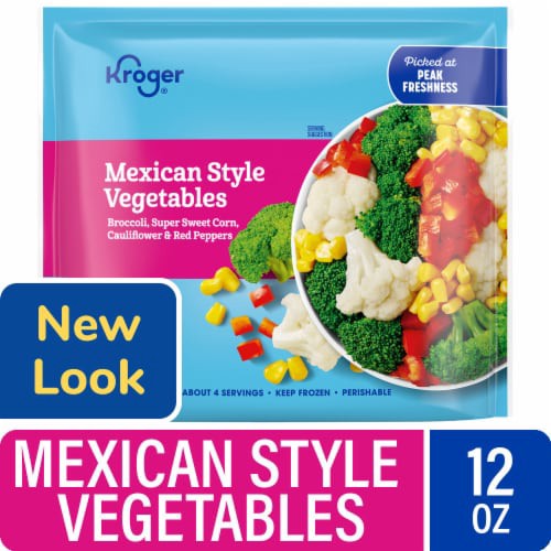 slide 1 of 6, Kroger Meal-Ready Sides Mexican Style Vegetables, 12 oz
