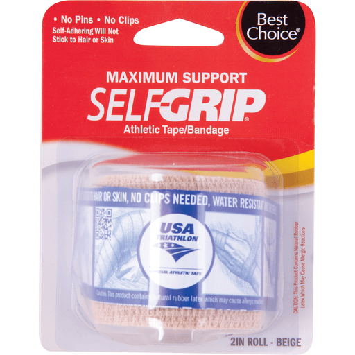 slide 1 of 1, Best Choice Maximum Support Self Grip Athletic Tape, 2 in