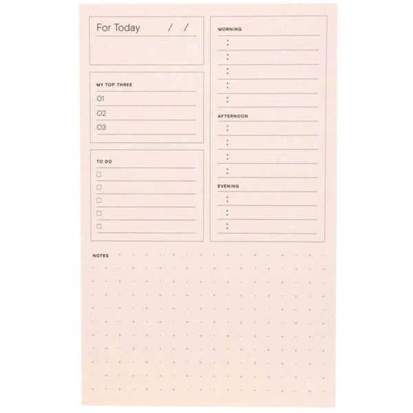 slide 3 of 6, Noted By Post-It Plan Your Day Notes, 4-15/16"" X 7-3/4"", Pink, 100 Sheets Per Pad, 100 ct