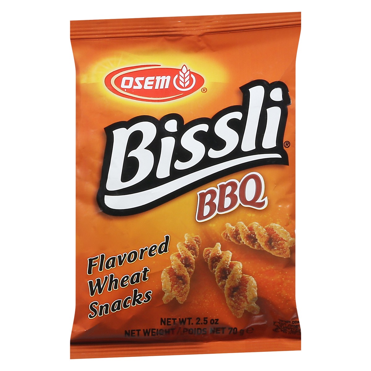 slide 2 of 9, Osem Bissli BBQ Wheat Flavored Snacks 2.5oz, 2.5 oz