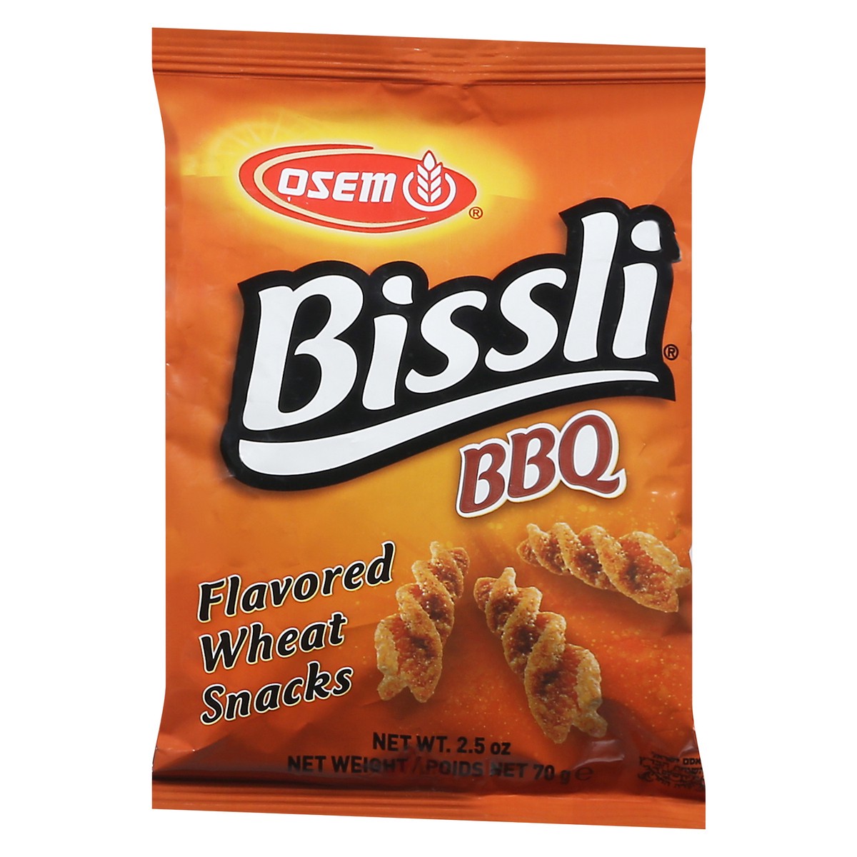 slide 3 of 9, Osem Bissli BBQ Wheat Flavored Snacks 2.5oz, 2.5 oz