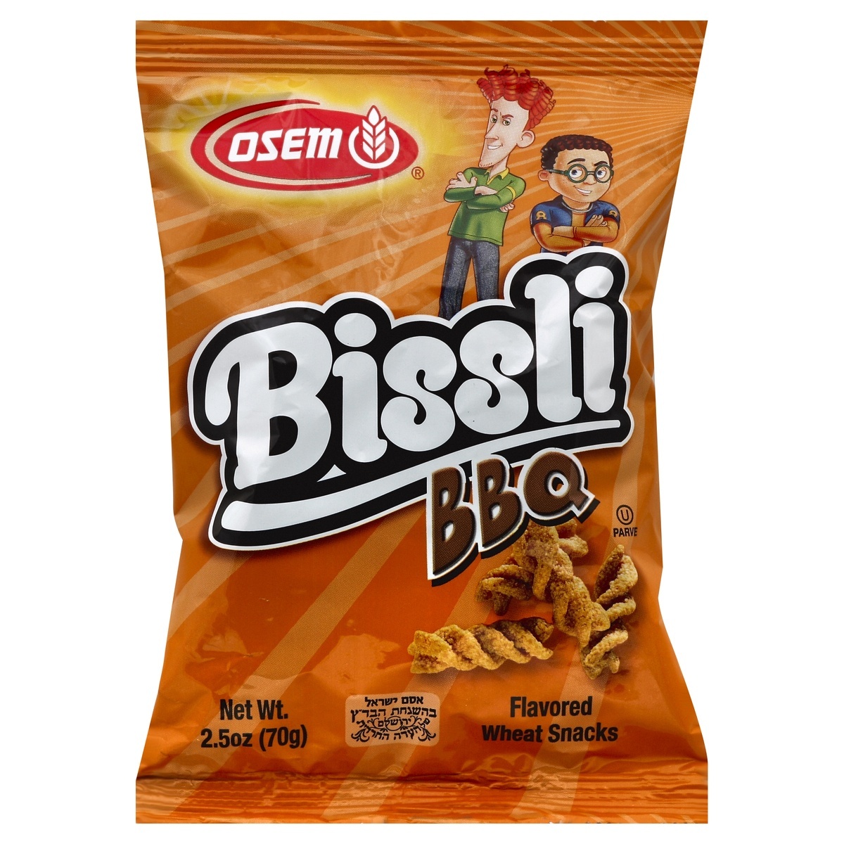 slide 1 of 2, Osem Bissli BBQ Wheat Flavored Snacks 2.5oz, 2.5 oz