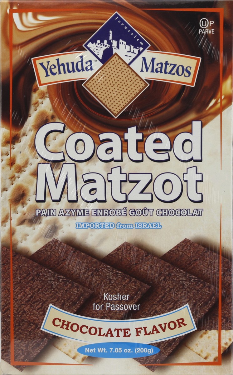 slide 4 of 5, Yehuda Chocolate Covered Matzo - Kosher For Passover, 7.05 oz