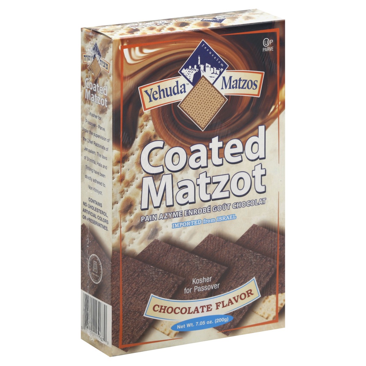slide 2 of 5, Yehuda Chocolate Covered Matzo - Kosher For Passover, 7.05 oz
