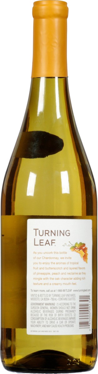 slide 3 of 12, Turning Leaf White Wine, 750 ml