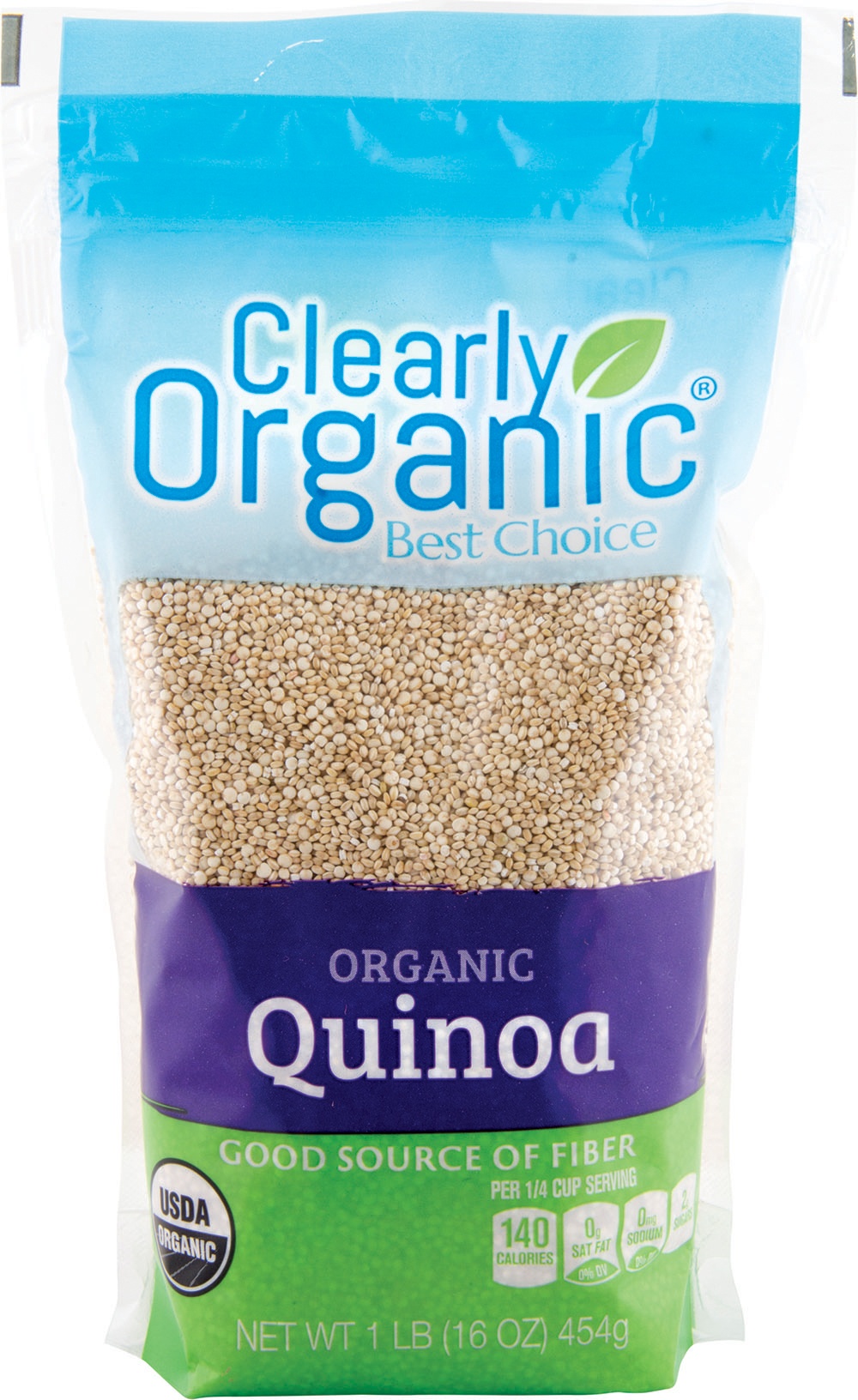 slide 1 of 1, Clearly Organic White Quinoa, 16 oz