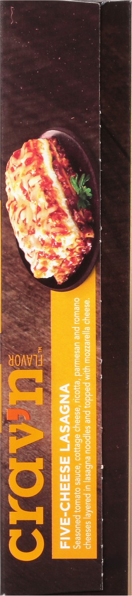 slide 6 of 16, Crav'n Flavor Five-Cheese Lasagna Party Size 5 lb, 5 lb