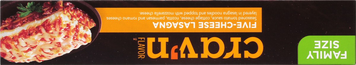 slide 9 of 16, Crav'n Flavor Five-Cheese Lasagna Party Size 5 lb, 5 lb