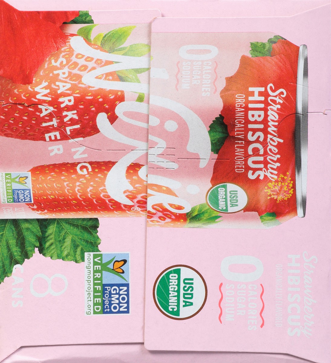slide 5 of 9, Nixie Strawberry Hibiscus Sparkling Water 8 - 12 fl oz Cans, 