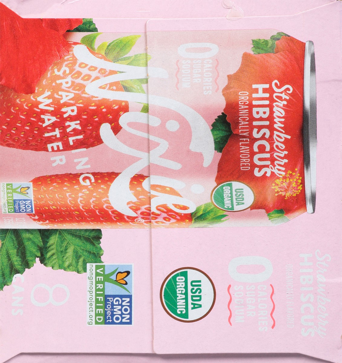 slide 3 of 9, Nixie Strawberry Hibiscus Sparkling Water 8 - 12 fl oz Cans, 