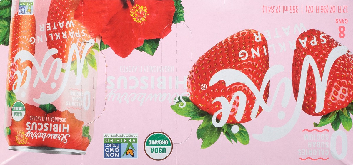 slide 2 of 9, Nixie Strawberry Hibiscus Sparkling Water 8 - 12 fl oz Cans, 