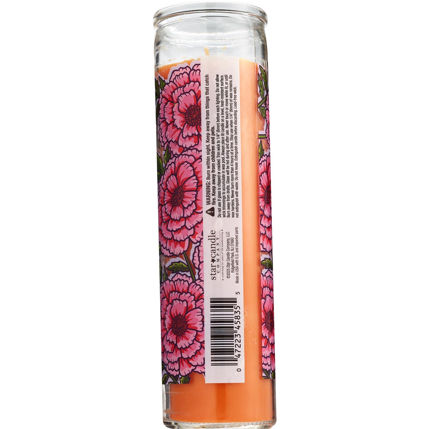 slide 2 of 2, Star Candle Co. Dia De Los Muertos Pillar Candle, Golden Churro Scent, 10 Oz, 17.6 oz