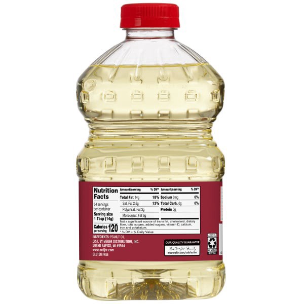 slide 8 of 9, Meijer Peanut Oil, 32 oz