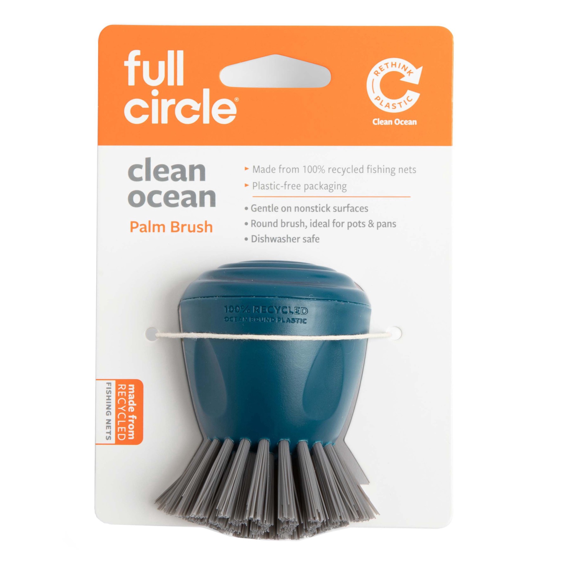 slide 1 of 1, Full Circle Clean Ocean Palm Brush, 1 ct