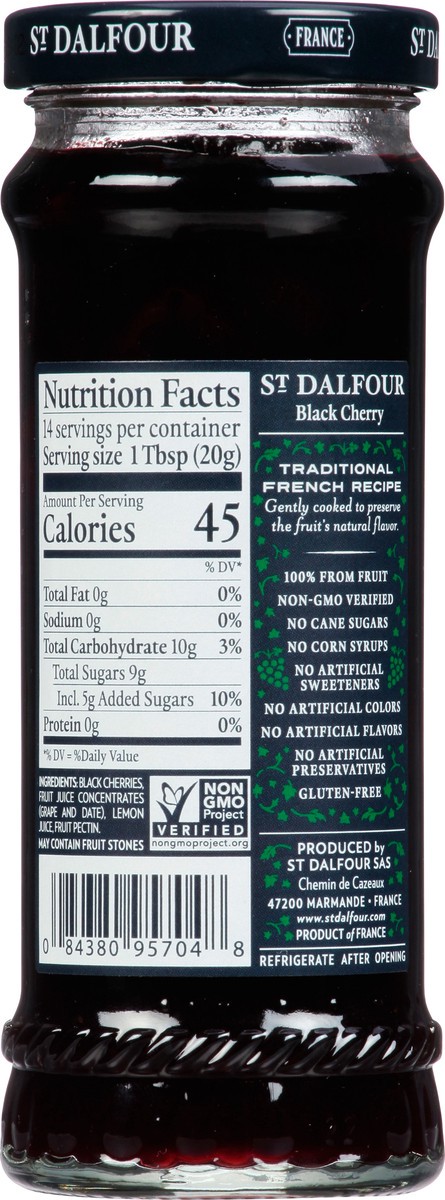 slide 7 of 14, St. Dalfour Dal All Fruit Black Cherry, 10 oz