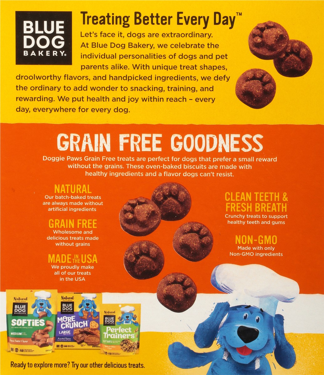 slide 6 of 15, Blue Dog Bakery Doggie Paws Small & Crunchy Grain Free Peanut Butter Flavor Treats for Dogs 14.4 oz, 16 oz