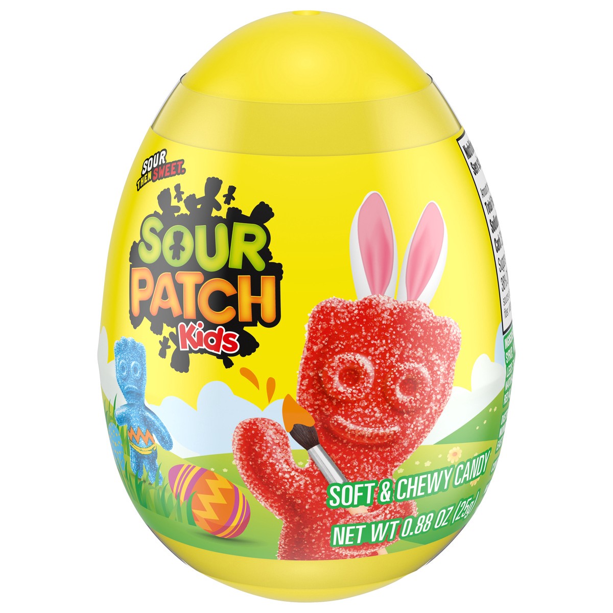 slide 2 of 9, SOUR PATCH KIDS Soft & Chewy Easter Candy, 0.88 oz Easter Egg, 0.88 oz