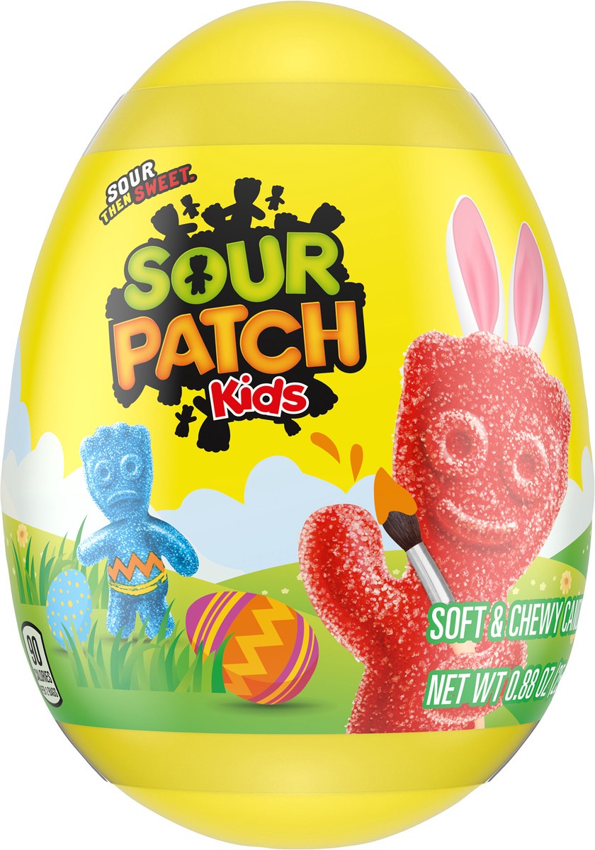 slide 4 of 9, SOUR PATCH KIDS Soft & Chewy Easter Candy, 0.88 oz Easter Egg, 0.88 oz