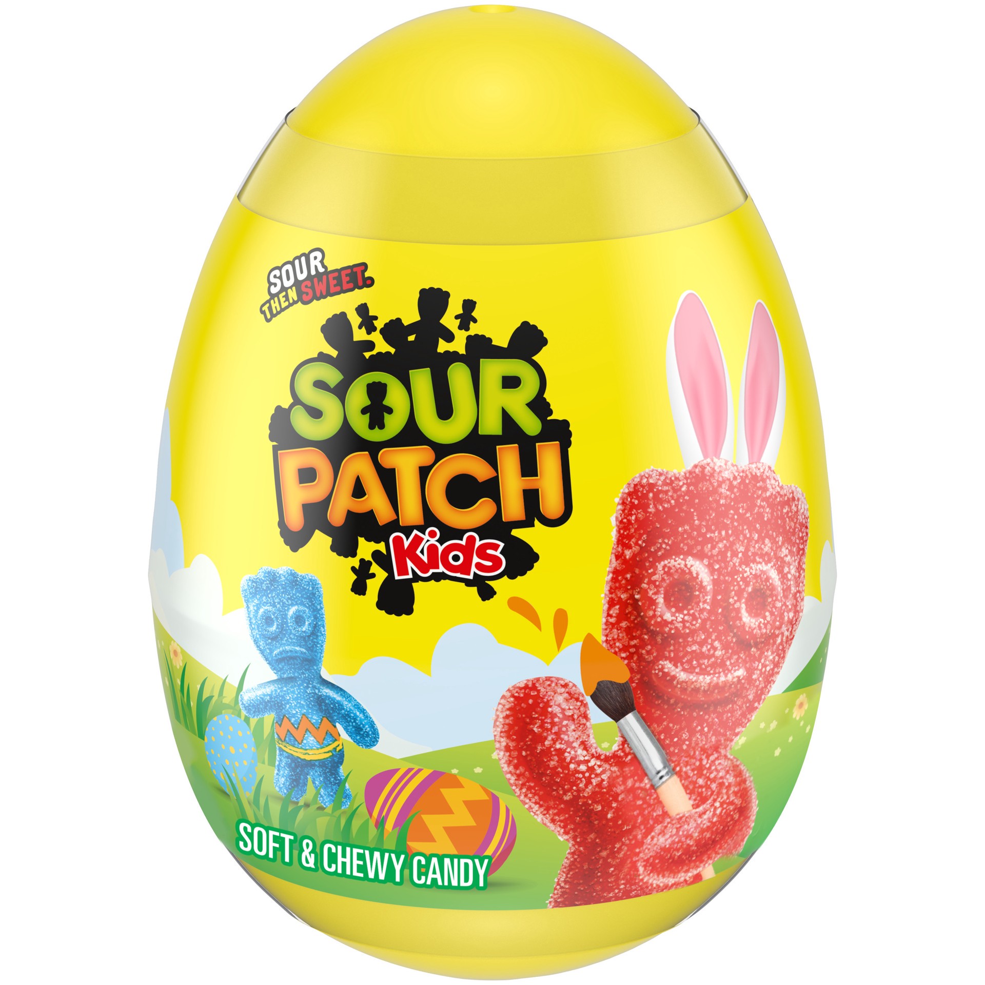 slide 1 of 9, SOUR PATCH KIDS Soft & Chewy Easter Candy, 0.88 oz Easter Egg, 0.88 oz