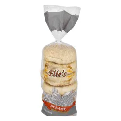 Elie's Sesame Kettle Boiled Bagels - 6 ct