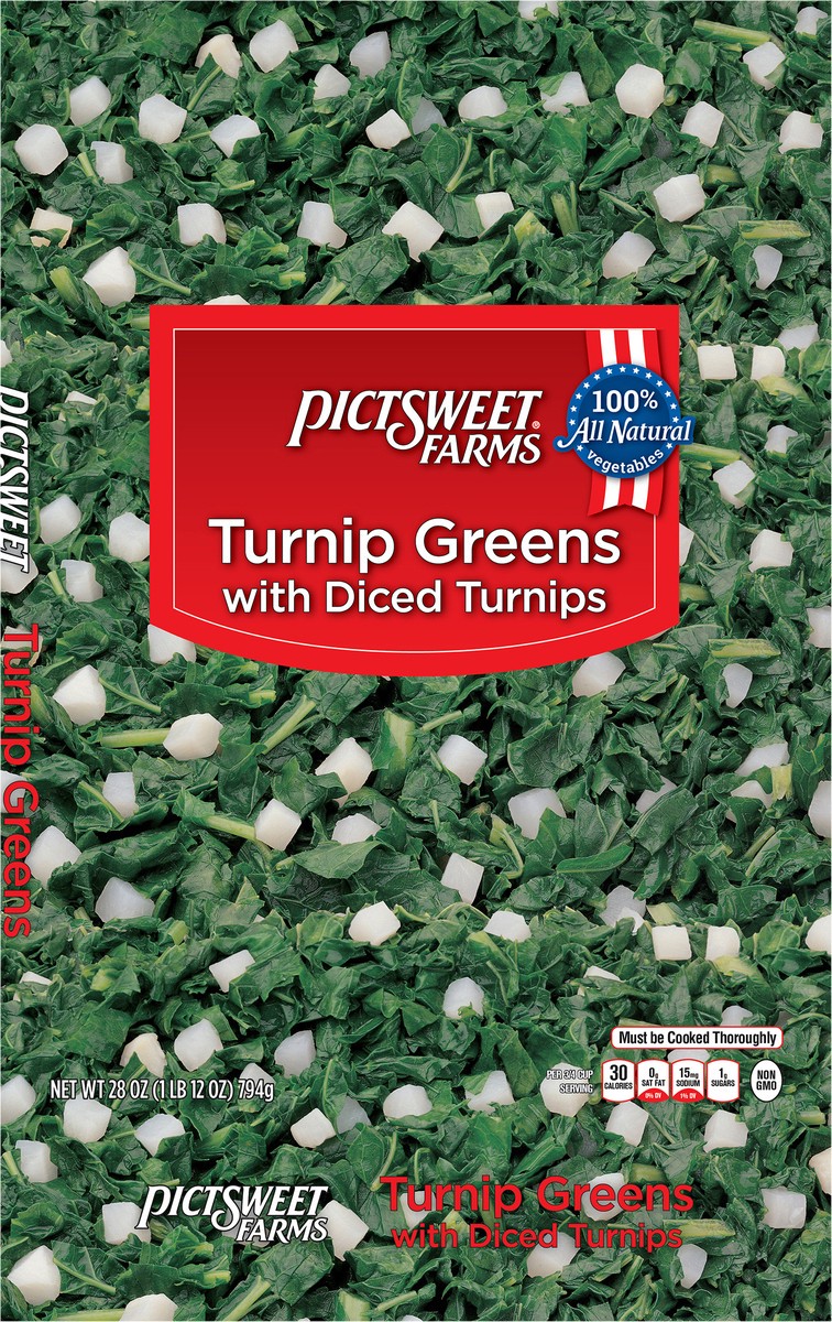 slide 3 of 3, PictSweet Turnip Greens, 28 oz