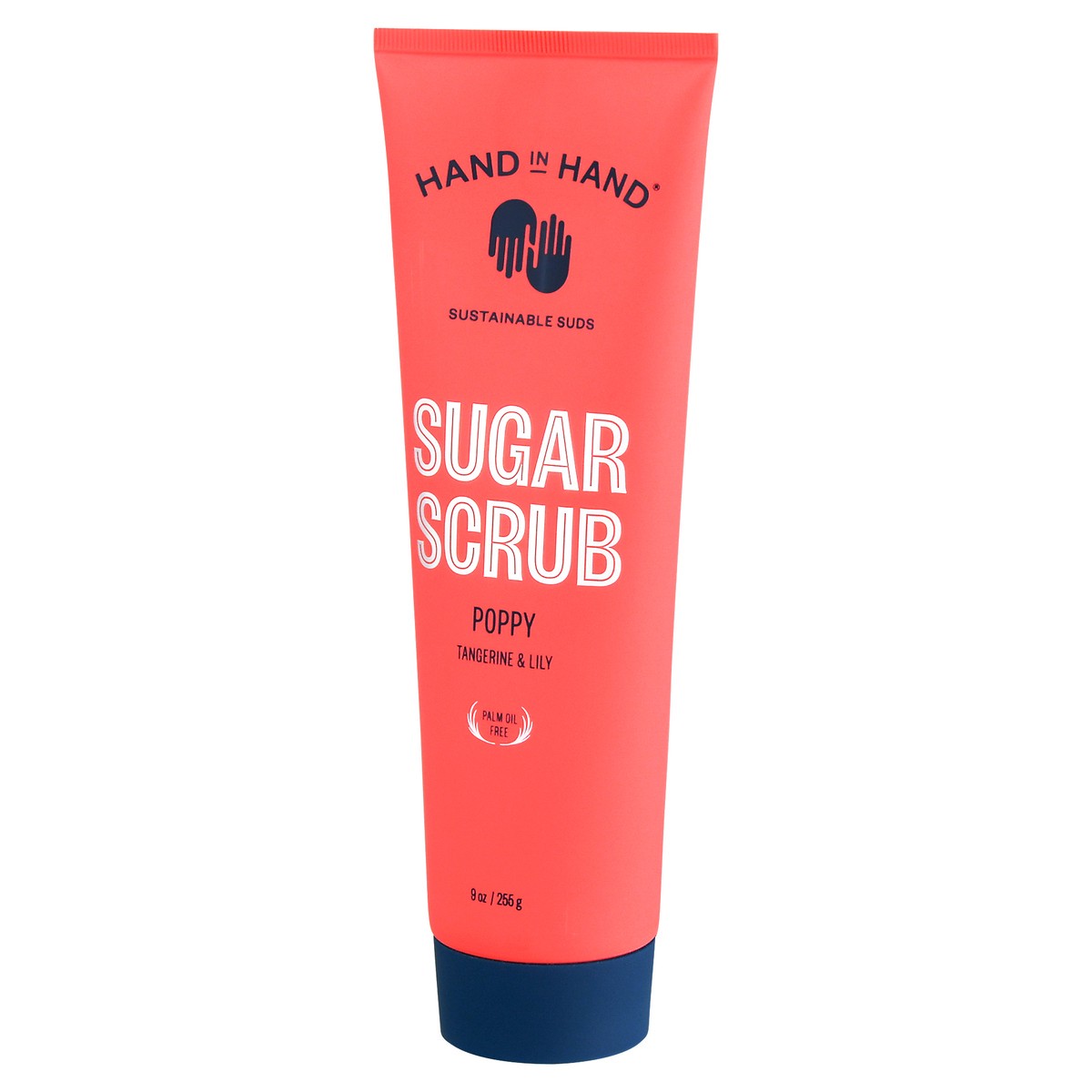 slide 5 of 12, Hand in Hand Poppy Tangerine & Lily Sugar Scrub 9 oz, 1 ct