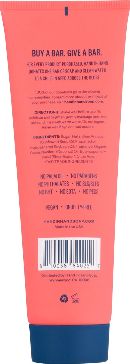 slide 9 of 12, Hand in Hand Poppy Tangerine & Lily Sugar Scrub 9 oz, 1 ct